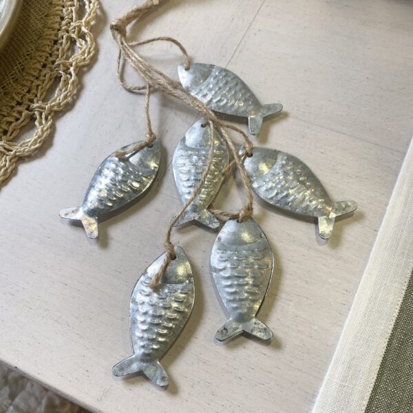 silver fish hanging ornament